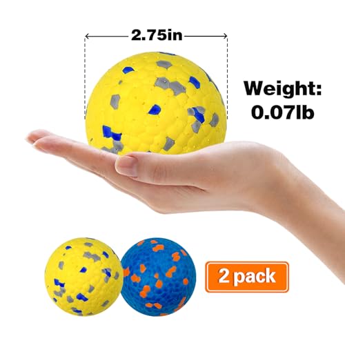 Dog Balls for Aggressive Chewers (E-yellow&blue)
