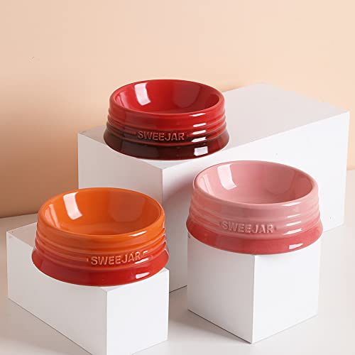 Sweejar Gradient Dog Bowl (Small (8oz) / Gradient Pink)