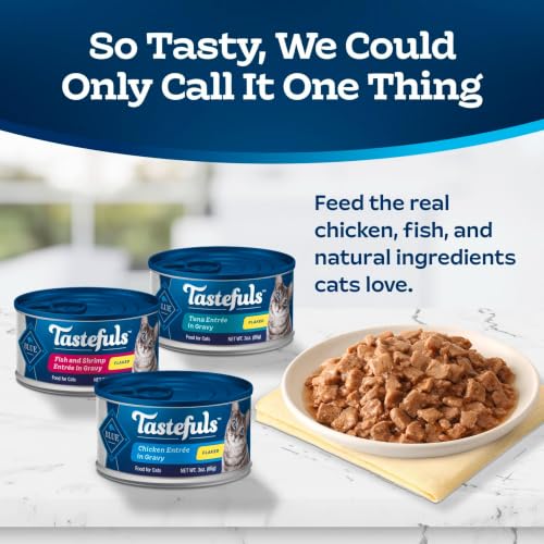 Tastefuls Variety Pack Flaked Wet Cat Food (5.5 Ounce (Pack of 24))