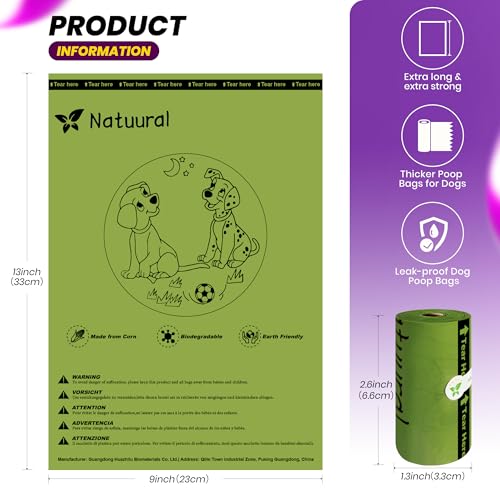 Dog Poop Bags (Green / 1 Count (Pack of 150))