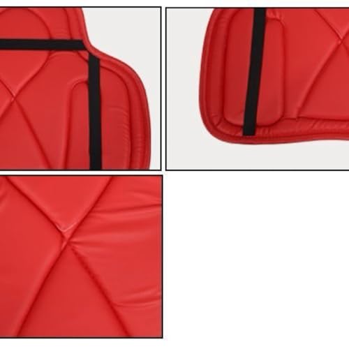 Christmas Saddle Tush Cushion Western Long Saddle Pad Horse Riding Seat Saddle Cushion Pad (50X40cm / RED)