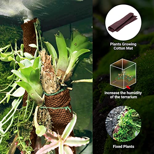 REPTIZOO 67 Gallon Large Reptile Terrarium 24"x18"x 36" Glass Paludarium Tank (24"x18"x 36")