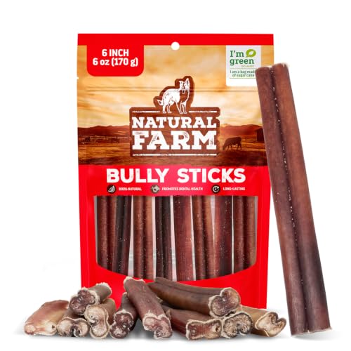 Odor Free Bully Sticks (6" Standard - 6 Ounce)