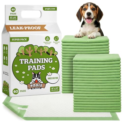 Pogi's Puppy Pee Pads with Adhesive Tabs (Medium - 18 x 24")