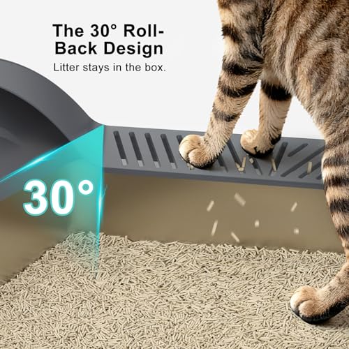 Stainless Steel Litter Box (Dark Grey / X-Large)