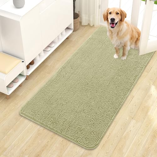 Dog Door Mat for Muddy Paws 44x24 (Vanilla / 44" X 24")
