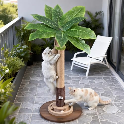 35"Cat Scratching Posts For Indoor Cat (Brown)
