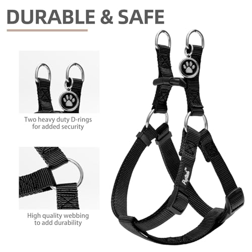 No Pull Dog Harness Medium Sized Step (Black / Medium)