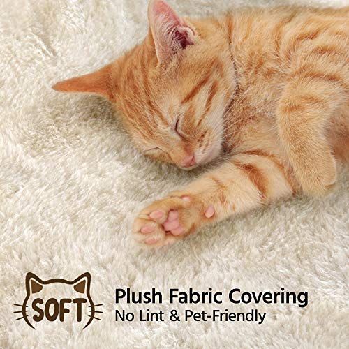 42in Cat Tree Tower for Indoor Cats (Beige)