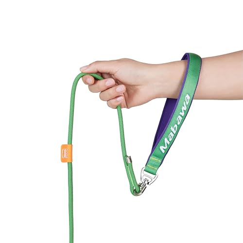 Dog Anti Slip Leash 5FT with Metal Stopper (Green / 5 FT)