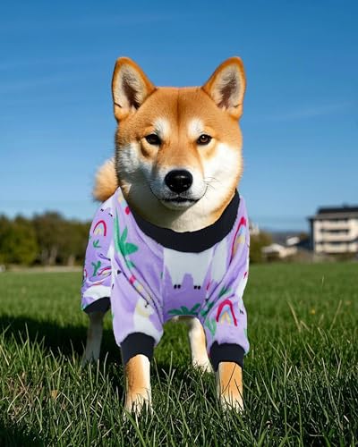 4 Pack Spring Fleece Dog Pajamas Warm for Large Dogs (X-Large)