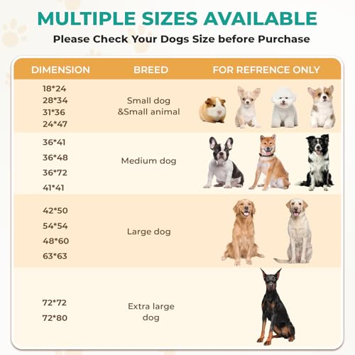 Washable Pee Pads for Dogs (Green / 54*54 Inch (Pack of 2))