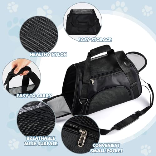 4 Pcs Cat Carrier Soft (Black, Gray)