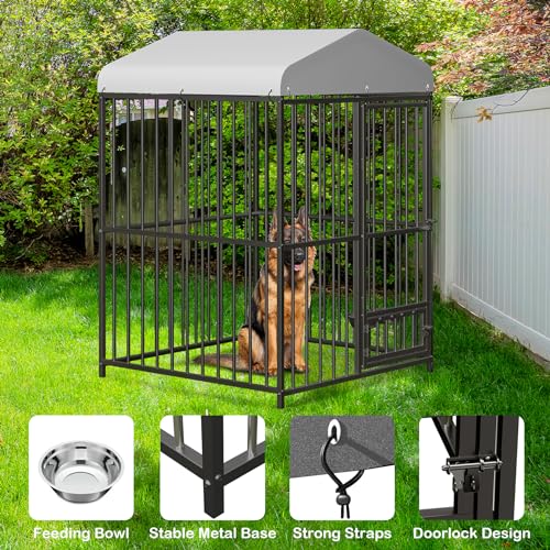 4x4x6 FT Outdoor Dog Kennel