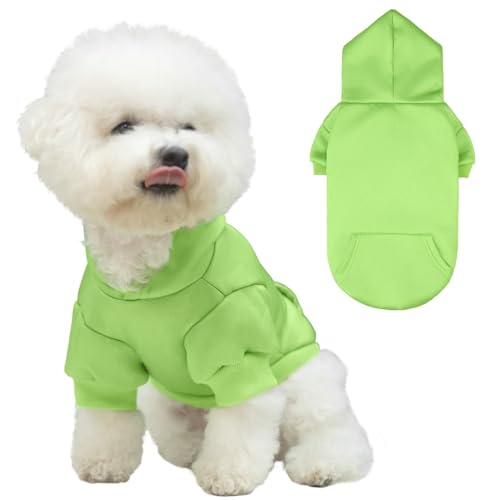 Basic Dog Hoodie (Green / Small)