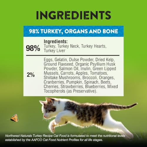 Freeze Dried Turkey Cat & Kitten Food (11 Ounce (Pack of 3))