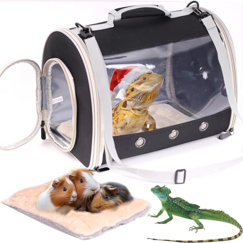 Bearded Dragon Travel Carrier Backpack (Black)