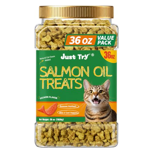 36 OZ Cat Grass Treats with Salmon Oil (2.25 Pound (Pack of 1))