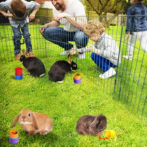 8 Pcs Stacking Cups for Bunny (Rainbow)