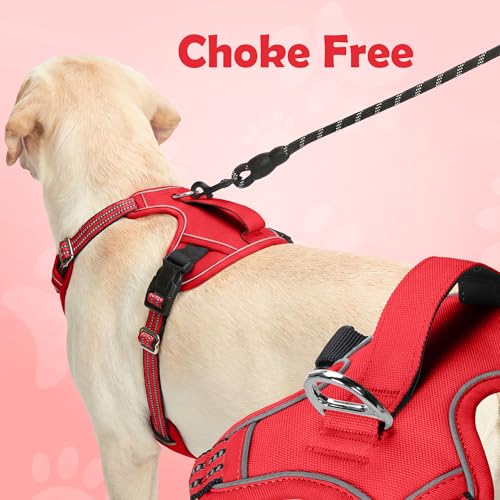 Dog Harness No Pull (Red / Large)