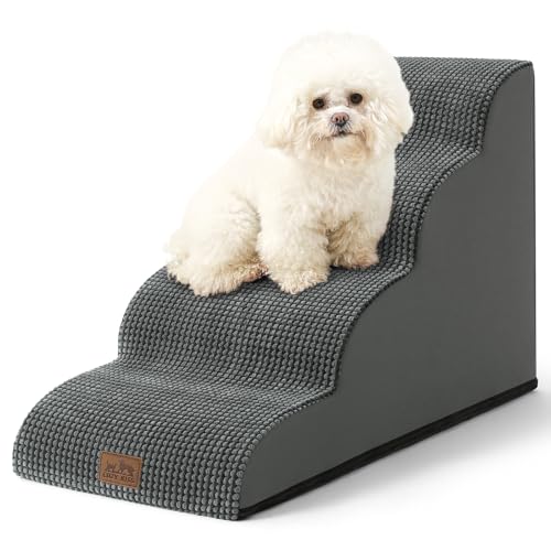 Dog Stairs for Small Dog 19.7" H (Charcoal Grey / Standard:15.7"x28.3"x19.7")