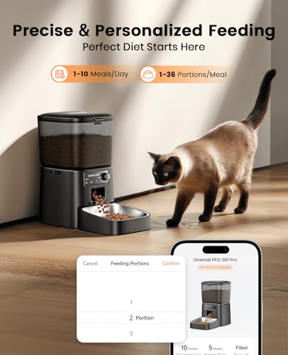 2.4 GHz Wi Fi Automatic Cat Feeder (Black 2.4GHz Wi-Fi Wired)