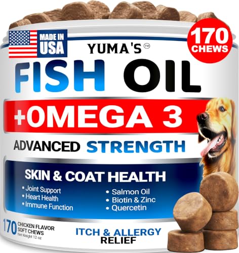 Omega 3 Fish Oil for Dogs (Skin & Coat / 170 Chews)