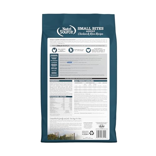Adult Chicken & Rice Small Bites Dog Food (12 Pound (Pack of 1))