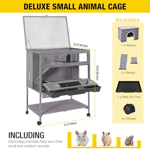 Guinea Pig Cage Metal Frame Hamster Cage Upgrade Anti