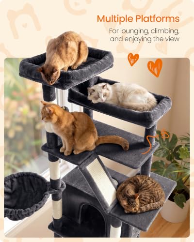 Large Cat Tree (Dark Gray)
