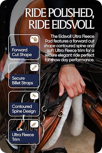 Eidsvoll Ultra Fleece Horse Saddle Pad (White / Large)