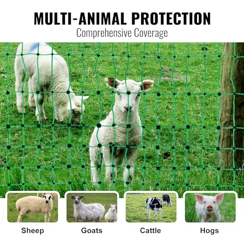 Electric Fence Netting 42" H X 164' L PE Net Fencing (42"H x 164'L / Livestock)