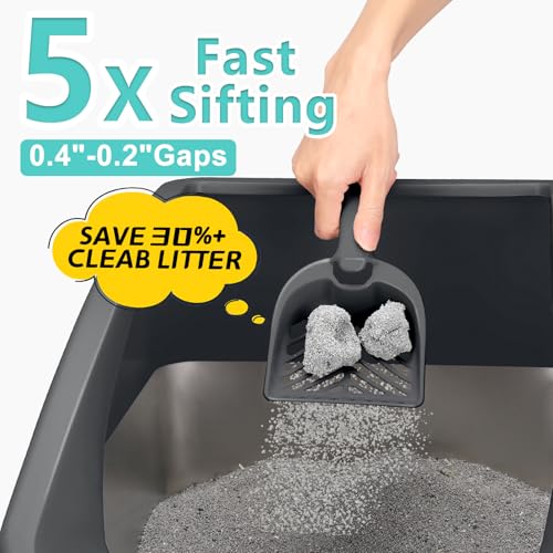 2 Pack Stainless Steel Litter Box