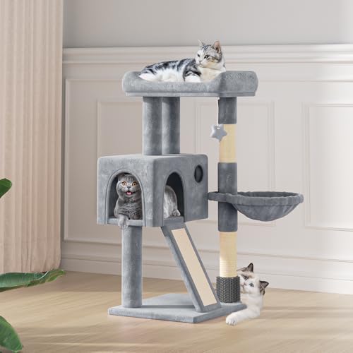 36 Inch Cat Tree with Condo (Light Grey / 36 Inch with Condo)