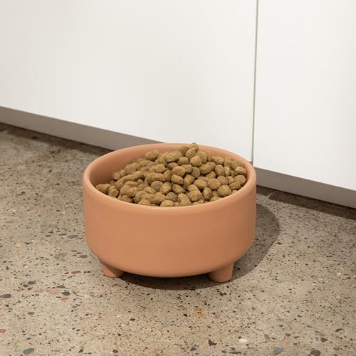 Uplift Elevated Ceramic Dog Bowl (Small / Clay)