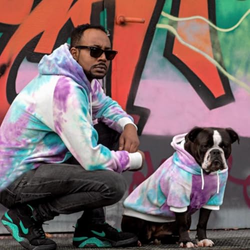 Dog Hoodie Buttery (90s Retro Sky Dye / X-Large)