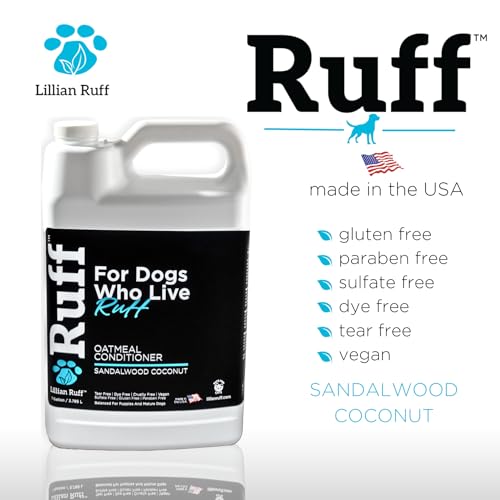 Ruff by Lillian Ruff Sandalwood Coconut Oatmeal Conditioner for Dogs (Gallon)