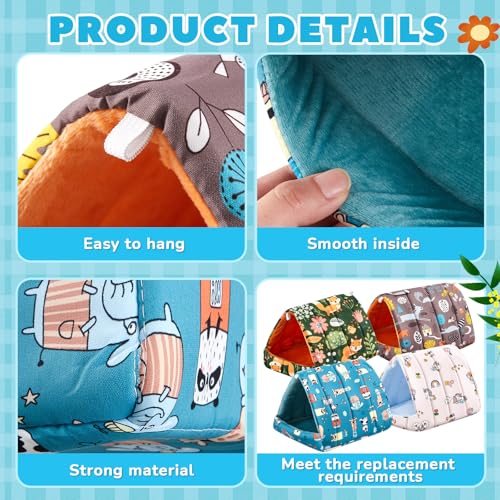 Guinea Pig Hideout Bed Washable House Cage (9.8 in / Forest)