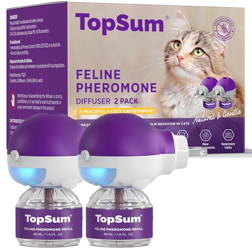 Cat Calming Pheromone Diffuser (Purple / 3.19 Fl Oz)