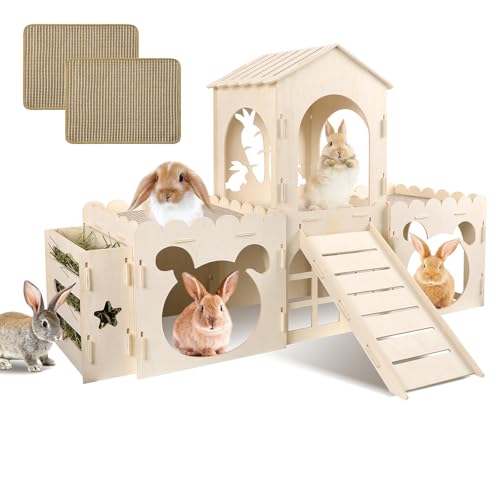 Extra Large Rabbit Castle (4 House with 2 Mat)