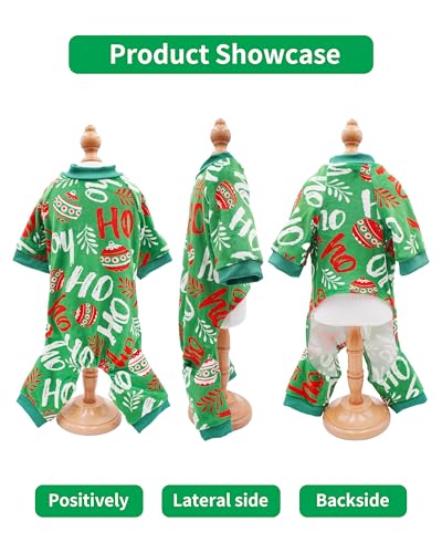 4 Pack Christmas Velvet Dog Pajamas for Extra Large Dogs (XX-Large)