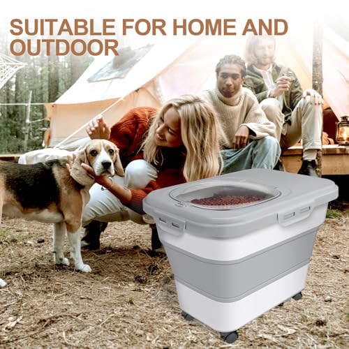 Dog Food Storage Container (Grey / Medium)