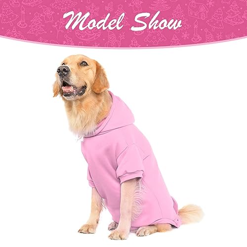 Basic Dog Hoodie (Pink / X-Large/XX-Large)