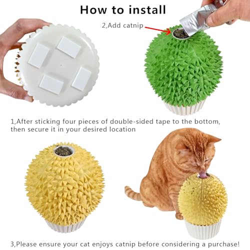Cat Face Scratcher Wall Corner Massage Comb (green)