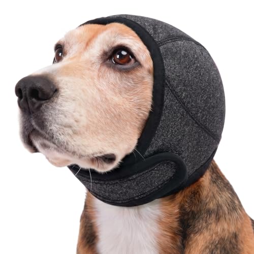 Dog Calming Hoodie Noise Shield Anxiety Relief for Dogs (Grey / S)