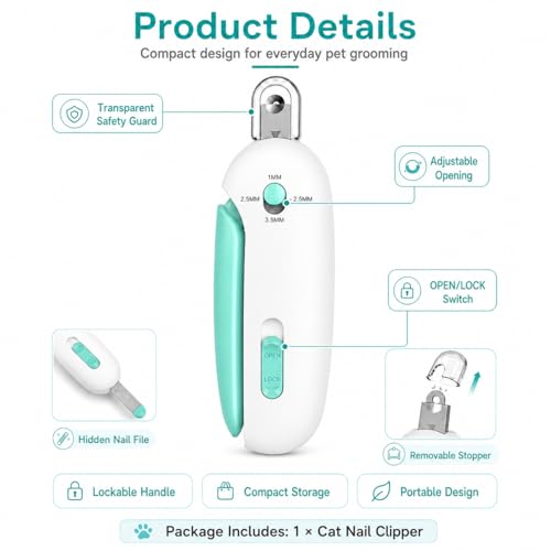 Cat Nail Clipper (Blue)