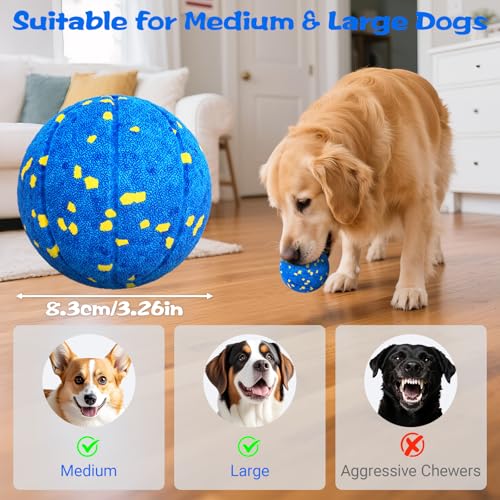 Smart Dog Ball Interactive Dog Toy with Remote Control (Blue)