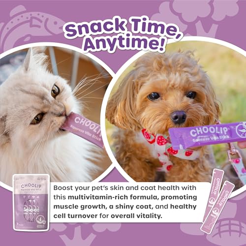 Squeeze Vita Stick Lickable Cat and Dog Treats (0.53 Ounce (Pack of 7))