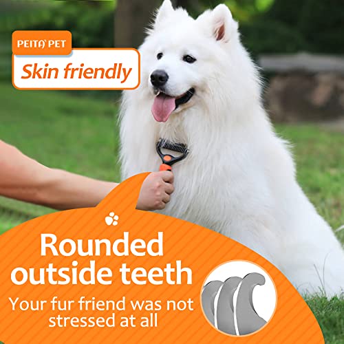 Undercoat Rake for Dogs (Orange)