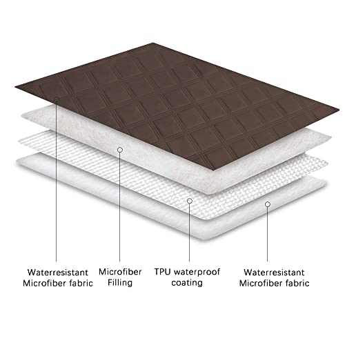 Waterproof Dog Bed Cover Pet Blanket with Anti (82x82 Inch (Pack of 1) / Chocolate)